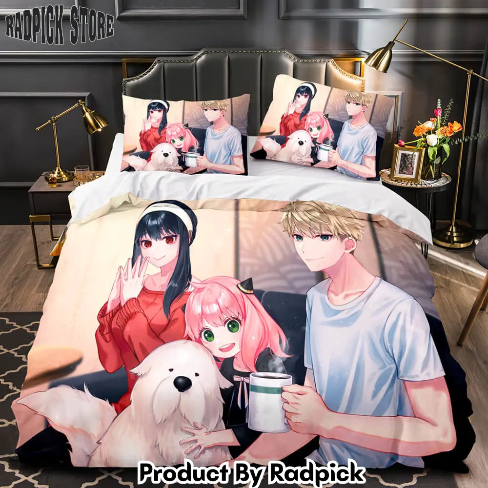 Spy x family bedding set quilt duvet cover bed sheet sets for kids gifts  rp0427622